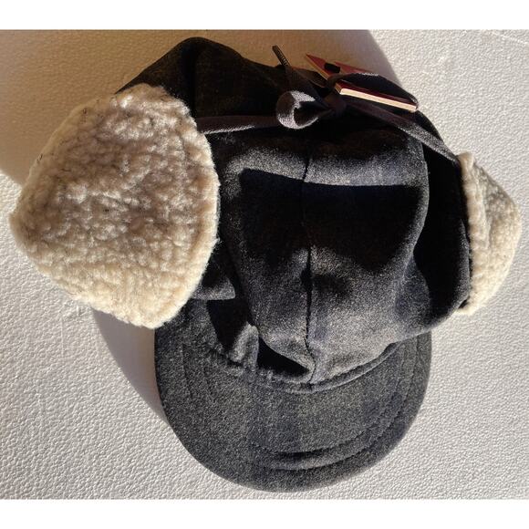 New Stormy Kromer XL Snowdrift Insulated Cap in Gray and Black Shadow Flannel - Picture 2 of 3